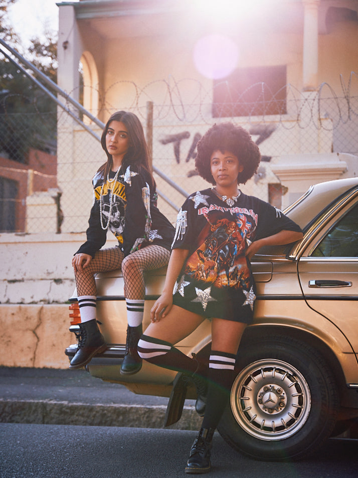 Upcycled Rock Star T-Shirt / Dress Ramones 2