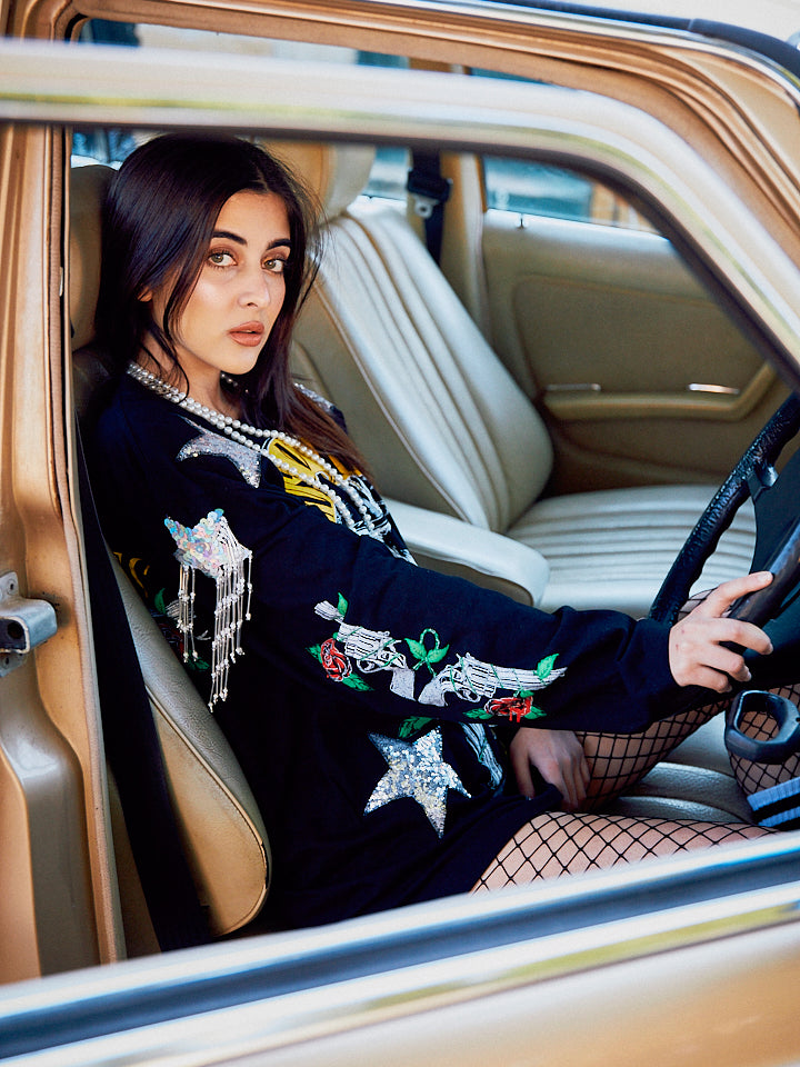 Upcycled Rock Star Long Sleeve T-Shirt / Dress