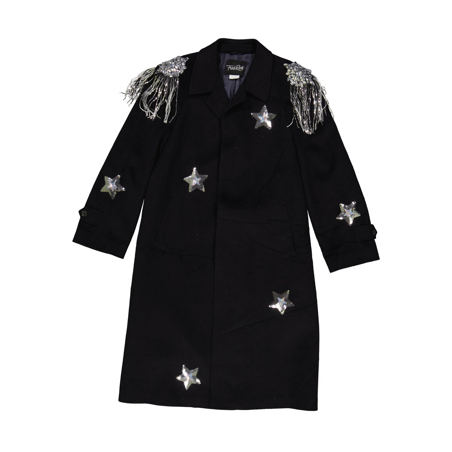 Upcycled Cashmere Wool Coat - Navy - Armed With A Mind