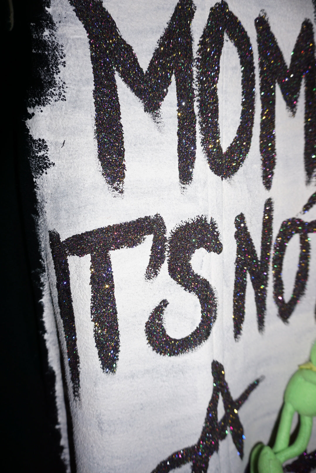 Upcycled Teddy "Mom, It's Not A Phase" Cashmere Wool Coat