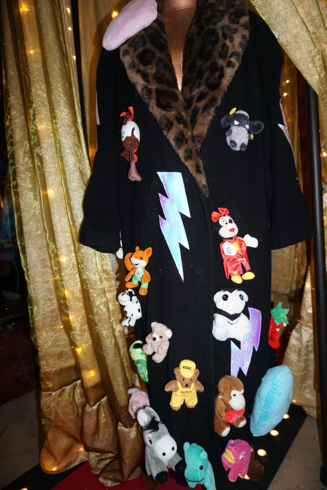 Upcycled Teddy "Mom, It's Not A Phase" Cashmere Wool Coat