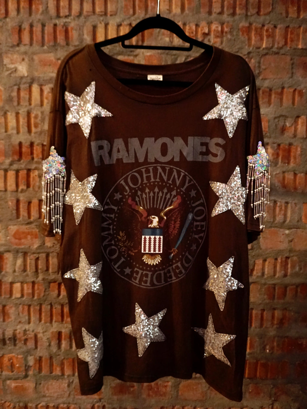 Upcycled Rock Star T Shirt Dress Ramones 2 FRED RICH upcycled designs handmade in Cape Town