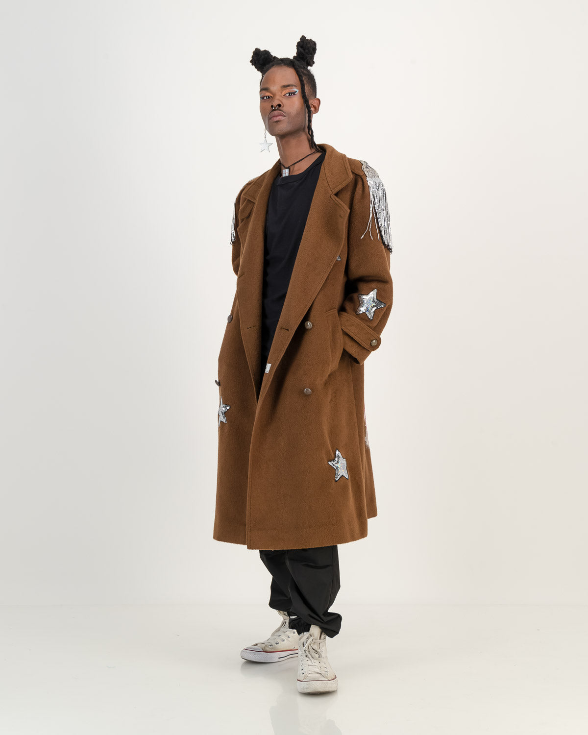 Upcycled Wool Coat - Brown - Own Your *** Power