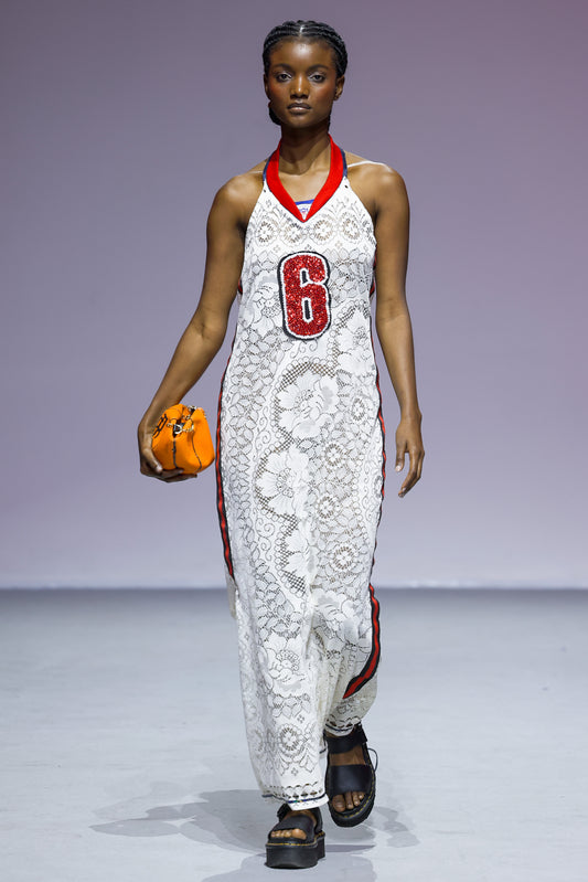 Upcycled Off-White NFL Lace Dress