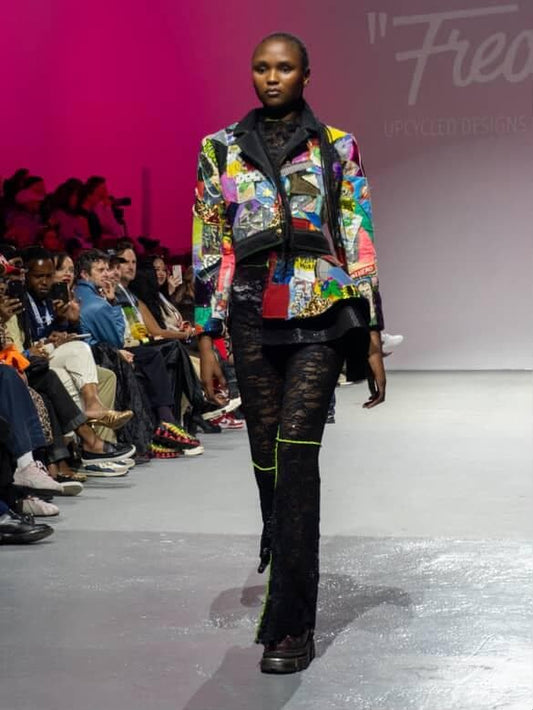 Scraps of Punk - Jacket, Half Skirt, Lace Pants