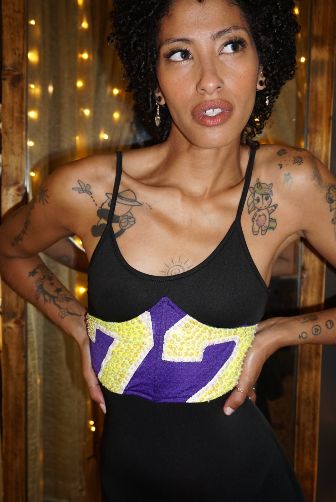 Upcycled NFL Underbust Corset Belt Navy