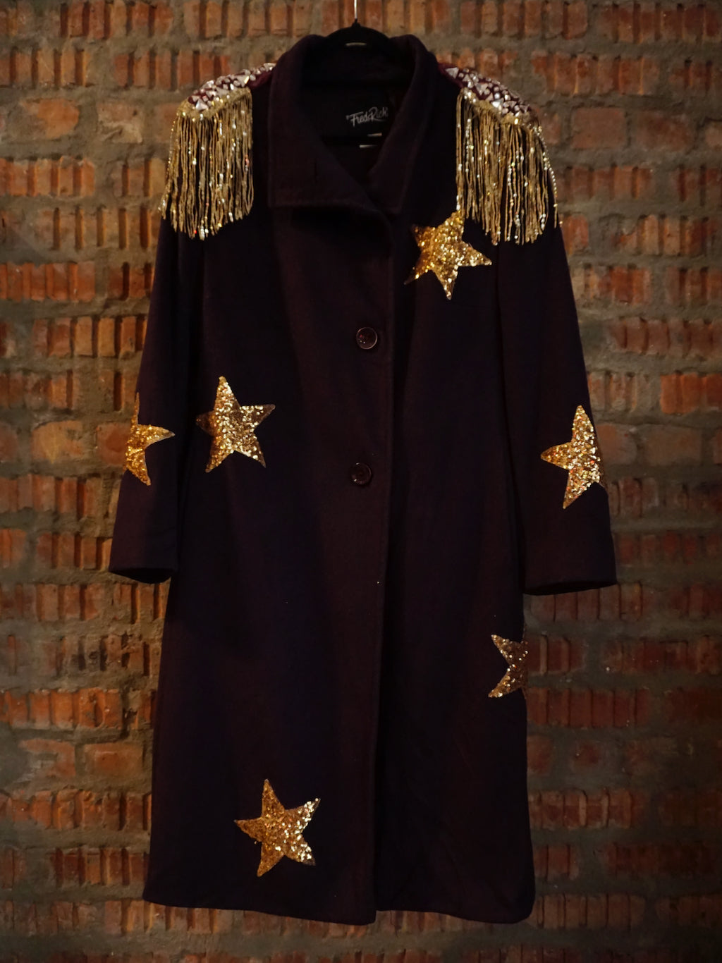 Upcycled Wool Coat - Purple - Recycle Or Die