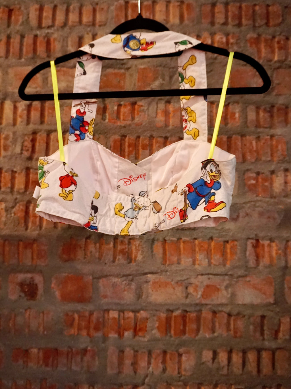 Upcycled Vintage Ducktales Neck Halter Top