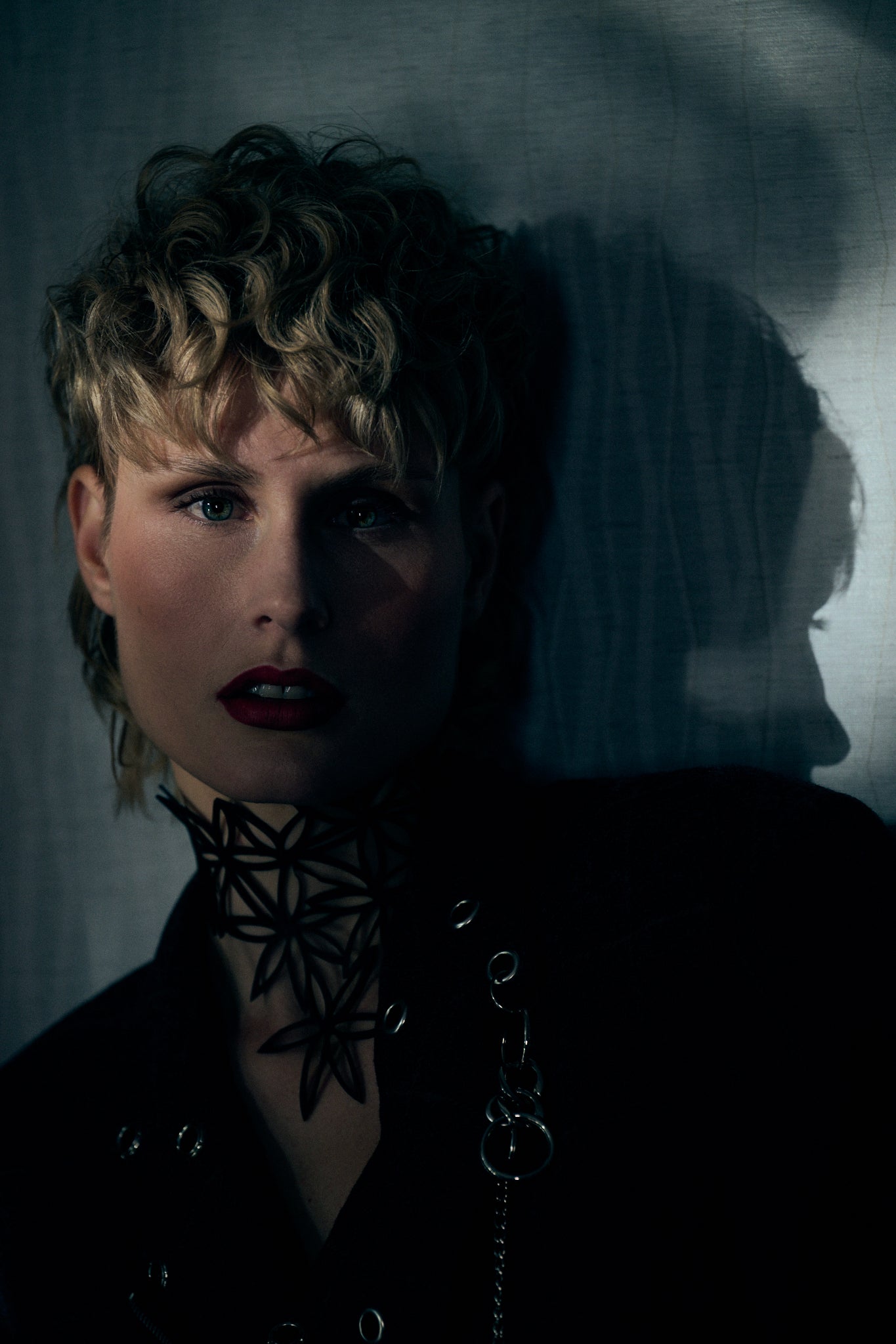 JIMI HENDRIX Upcycled Wool Jacket - Grey (red zip)