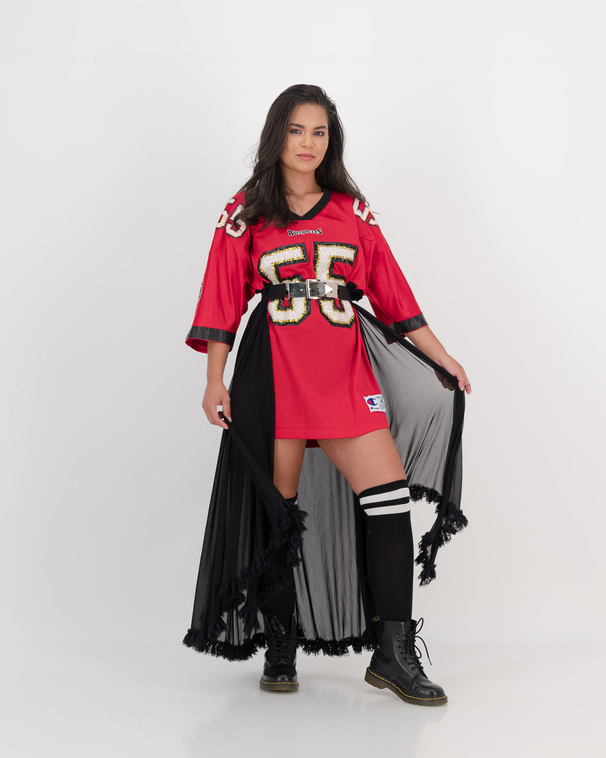 Upcycled Vintage NFL Dress #55 Buccaneers