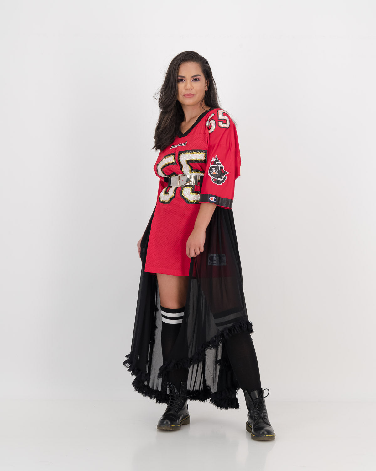 Upcycled Vintage NFL Dress #55 Buccaneers