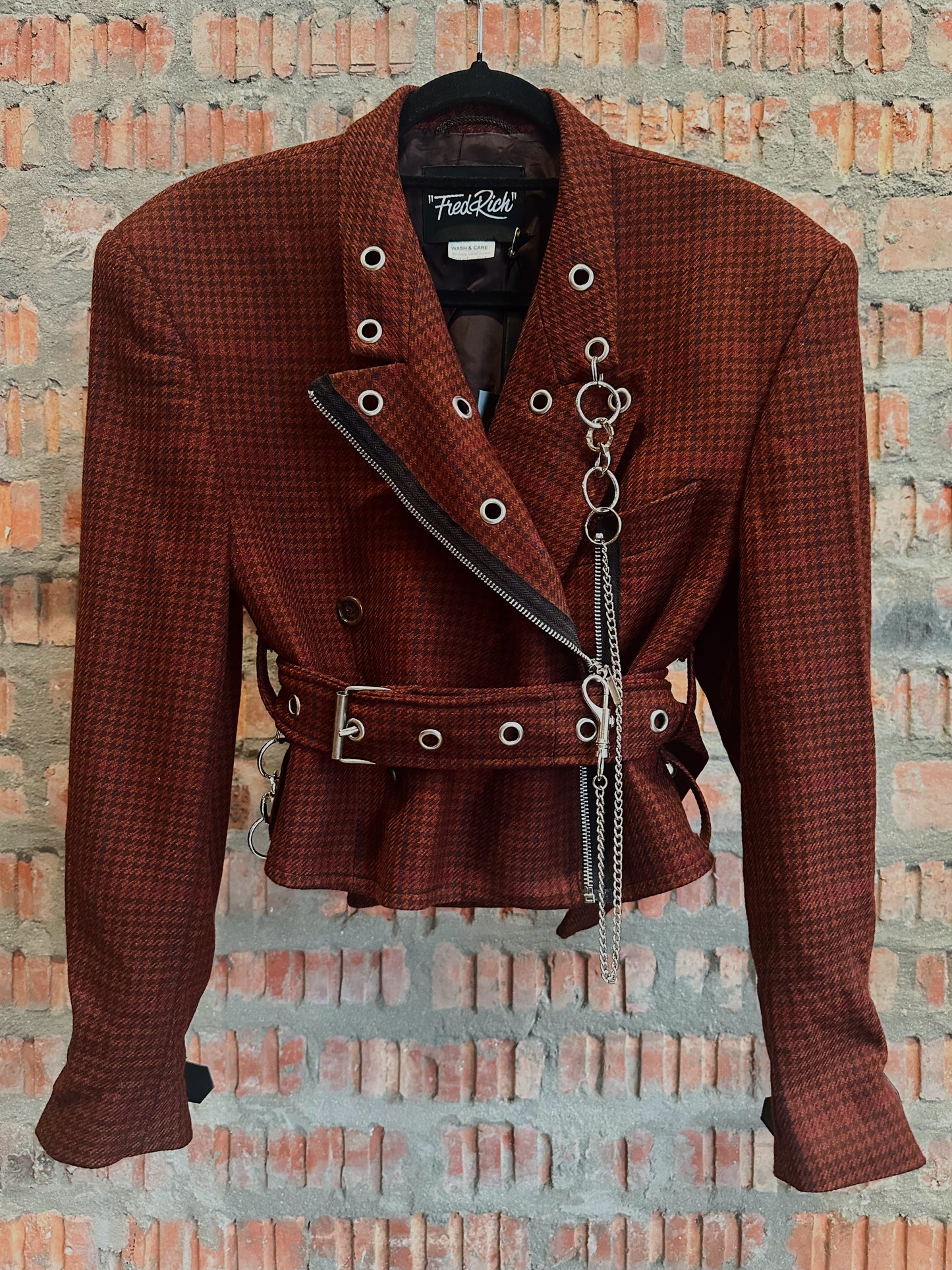 JIMI HENDRIX Upcycled Wool Jacket - Red