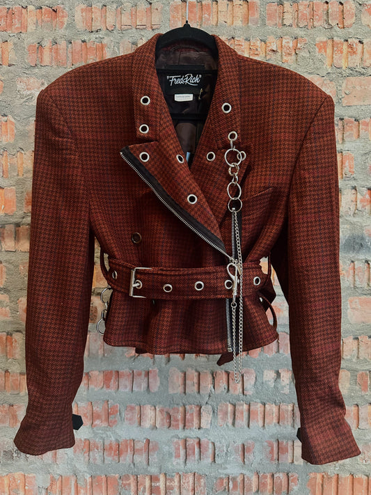 JIMI HENDRIX Upcycled Wool Jacket - Red