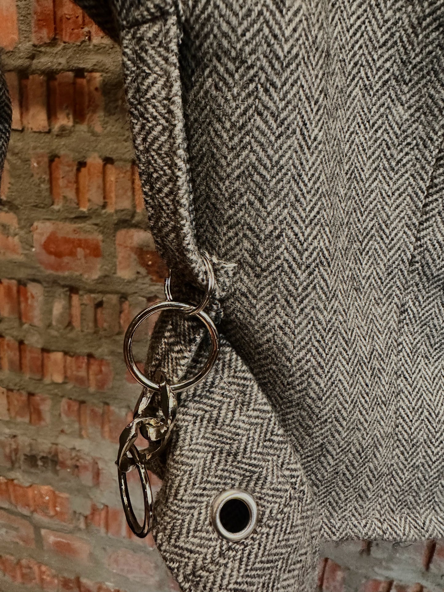 JIMI HENDRIX Upcycled Wool Jacket - Grey White