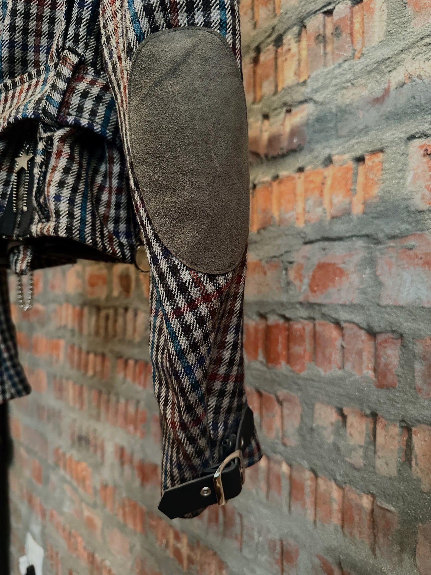 JIMI HENDRIX Upcycled Wool Jacket - Grey (blue, red, black)