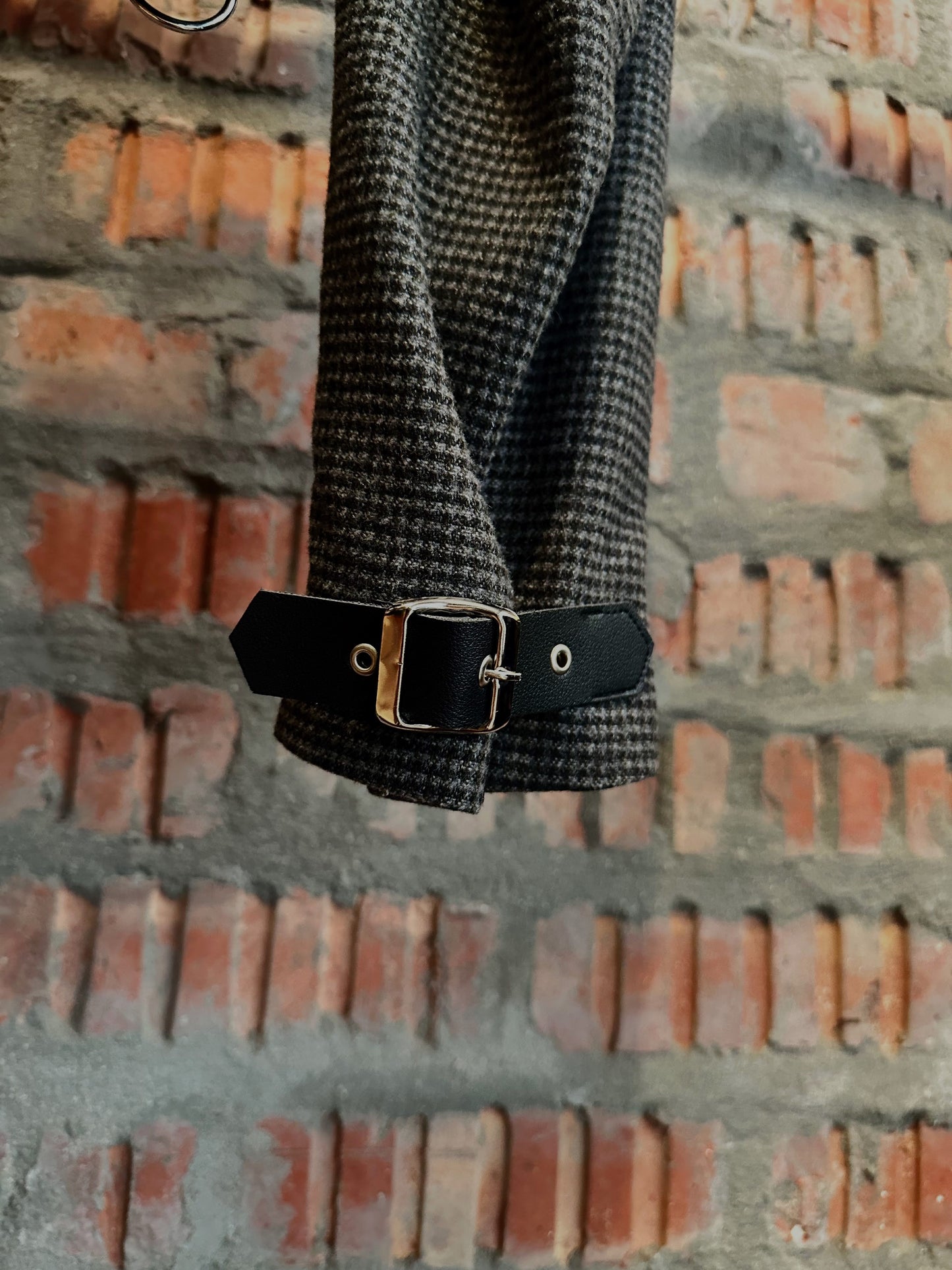 JIMI HENDRIX Upcycled Wool Jacket - Grey (red zip)