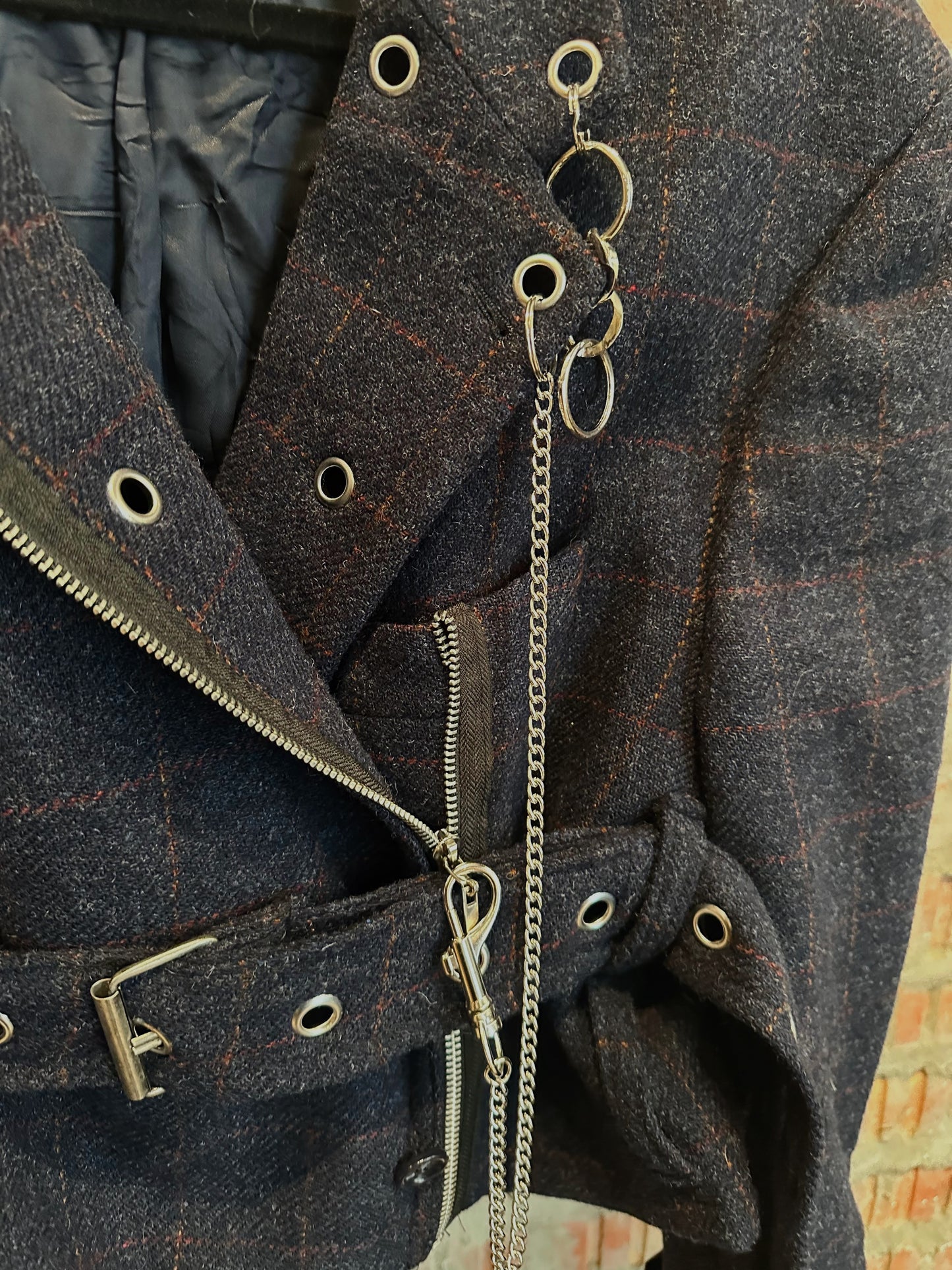 JIMI HENDRIX Upcycled Wool Jacket - Navy