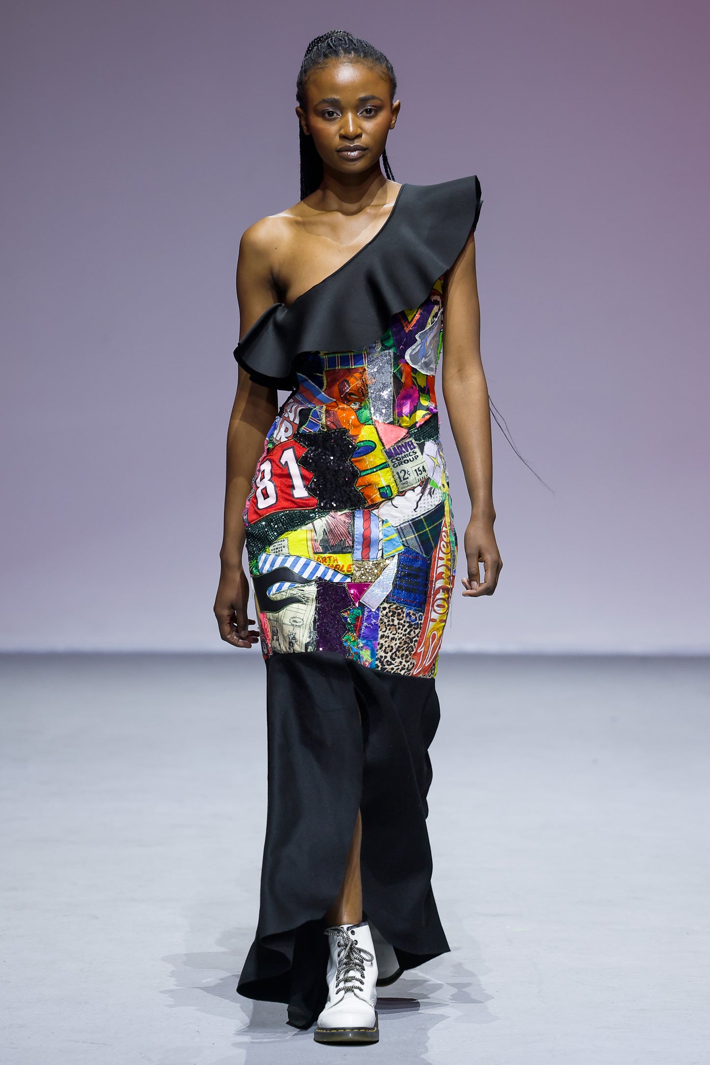 Scraps of Punk Evening Dress