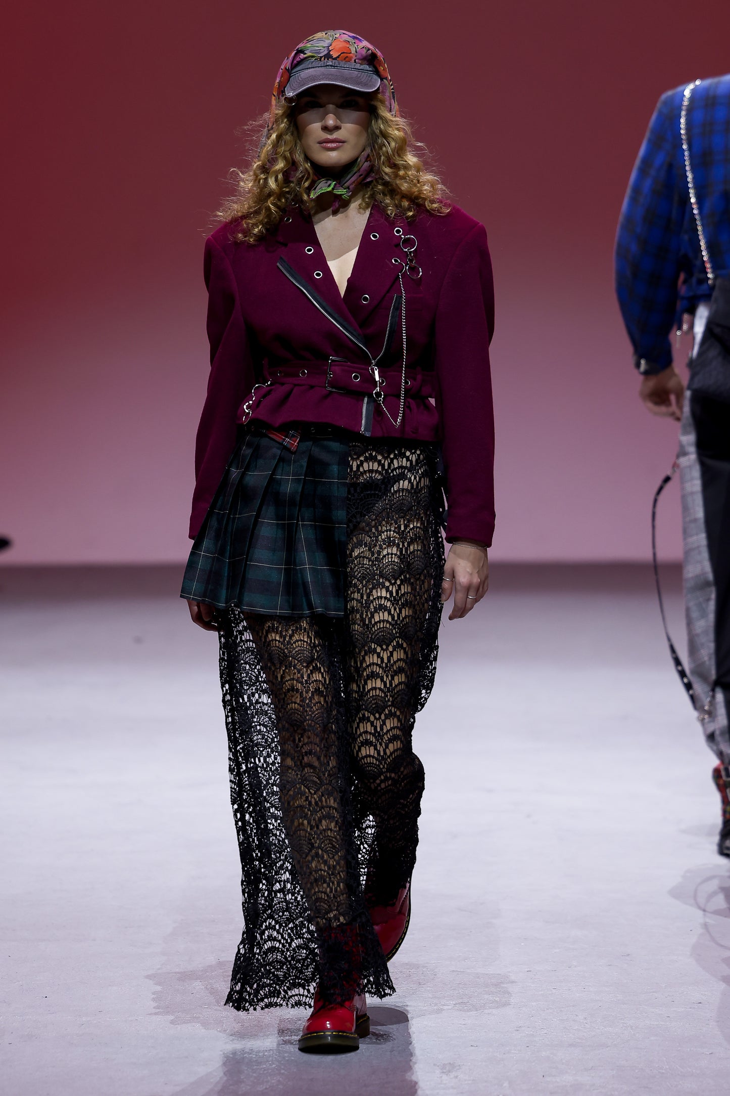 Jimi Hendrix Jacket, Crochet Pants & Pleated Half Skirt